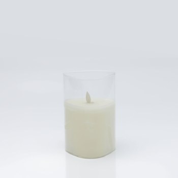 Triangle Glass LED Candle - Small