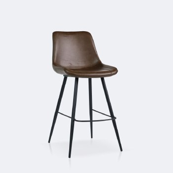 Lisbon Bar Chair - Brown