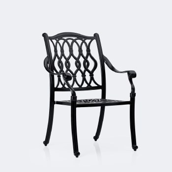 Meghan Armchair - Black Tippet