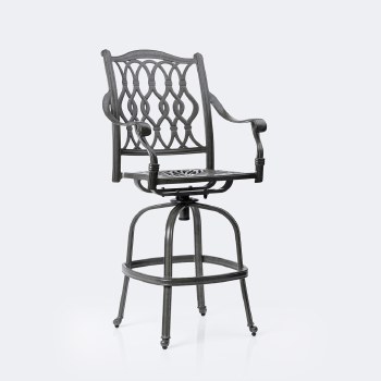 Meghan Swivel Bar Chair - Shade Grey