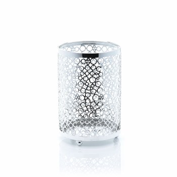 Metal with Glass Candleholder