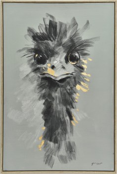 Oil Painting - Ostrich