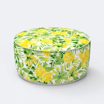 Inflatable Patio Pouf - Lemonade
