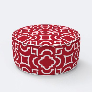 Inflatable Patio Pouf - Moroccan Red