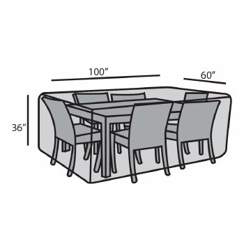 Rectangular Dining Set Cover