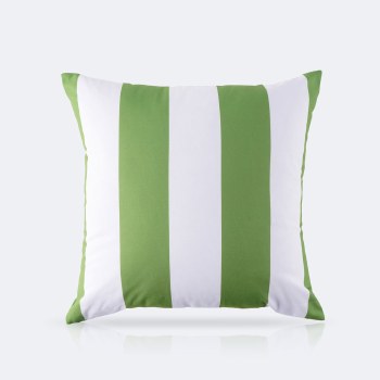 Throw Pillow 18 x 18 - Green Stripe