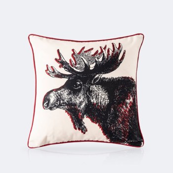 Throw Pillow 18X18 - Moose