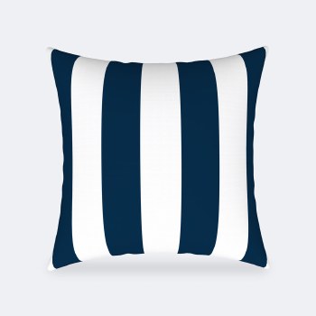 Throw Pillow 18 x 18 - Navy Stripe