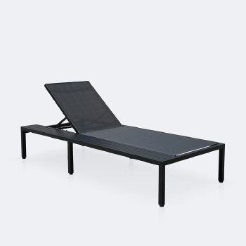 Pompano Lounge - Black/Dark Grey