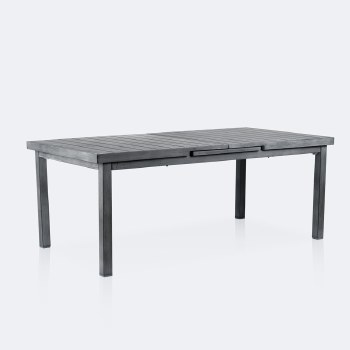 Resort Extendable Table - Brushed Grey