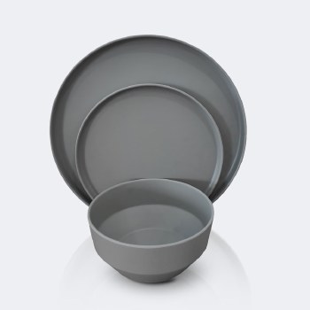 Soleil 12 pcs Dinnerware Set - Stone Grey