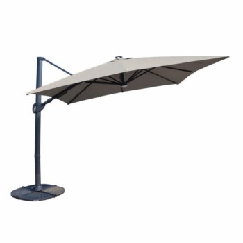 Stellar 10' Square Tilt Top Parasol with Solar Lights