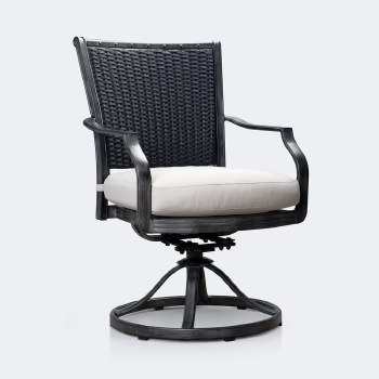 Sunnyvale Swivel Rocker - Brushed Grey/Black