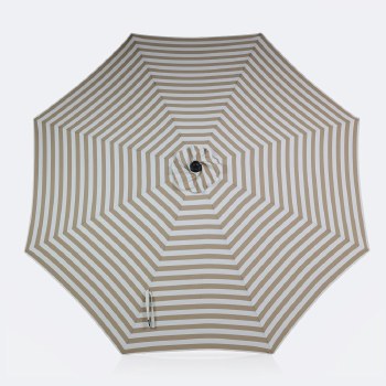 10' Auto Tilt Umbrella - DotBella Cabana Beige