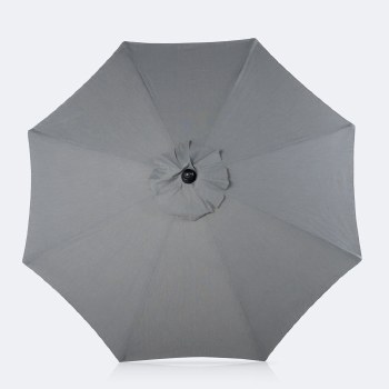 10' Auto Tilt Umbrella - DotBella Dark Grey