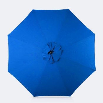 10' Auto Tilt Umbrella - DotBella Pacific Blue
