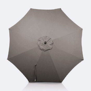 10' Auto Tilt Umbrella - DotBella Taupe