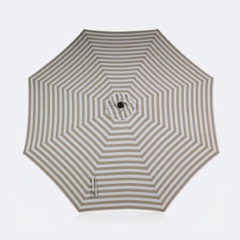 9' Auto Tilt Umbrella - DotBella Cabana Beige
