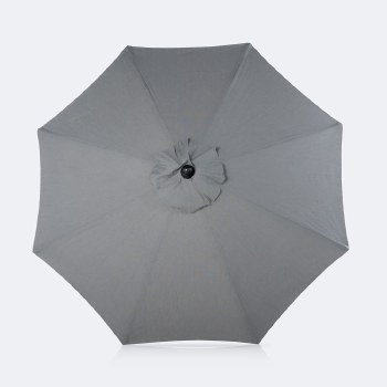 9' Auto Tilt Umbrella - DotBella Dark Grey