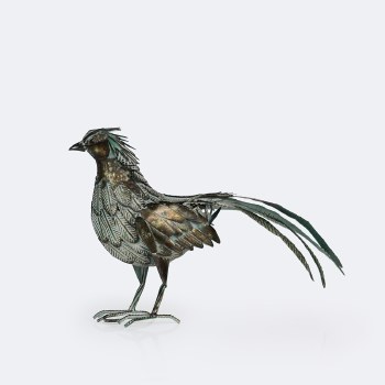 Metal Pheasant - Grey