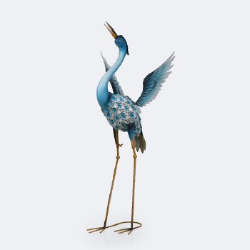 Metal Garden Crane - Aqua