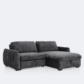 Albus Loveseat Sectional Sleeper - Charcoal