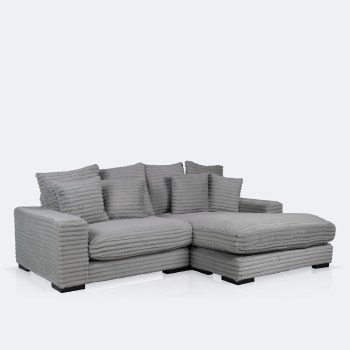 Luna Right Hand Facing Sectional - Grey