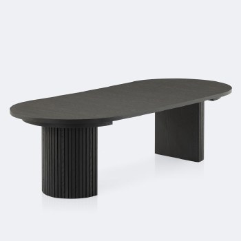 Transformer Table - Round - Smoked Hickory - Seats up to 10