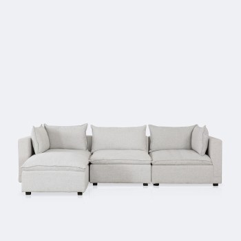 Stratus Cloud 4 Piece Sectional - Perlie Cream
