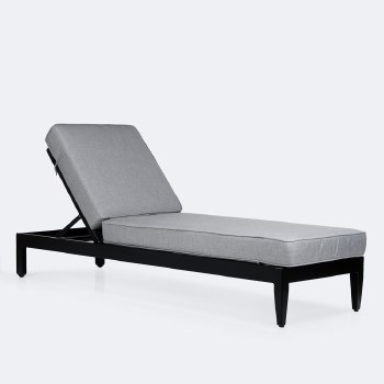 Belvedere Lounge - Black Frame / Cast Slate Cushion