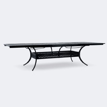 Weave Extendable Dining Table- Black Tippet