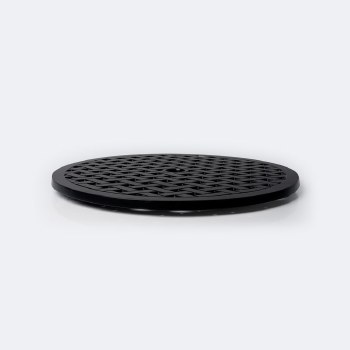 Weave 21" Round Lazy Susan - Black Tippet