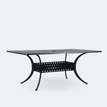 Weave 42"x72" Dining Table - Black Tippet