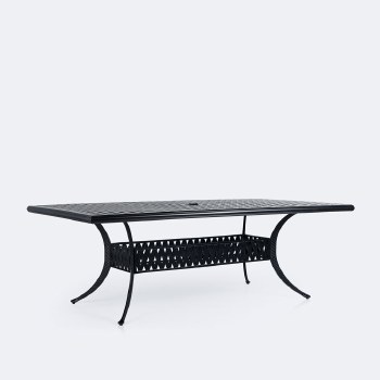 Weave 46"x86" Dining Table - Black Tippet