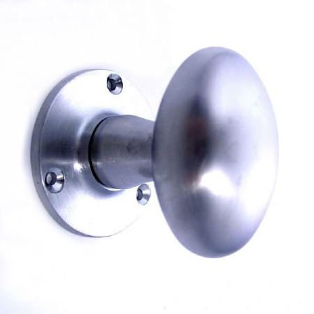 Aston Oval Door Knobs Satin Chrome 59mm