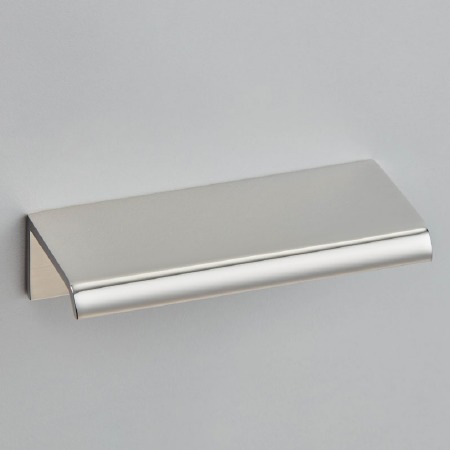 Arc Cabinet Edge Pull Polished Nickel 100mm