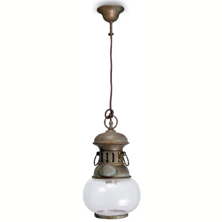 Botticella Small Pendant Light 1604 Aged Copper