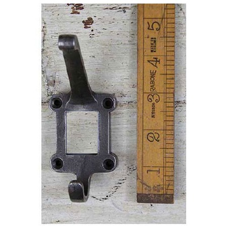 Hat & Coat Hook for Tile Insert Waxed Iron