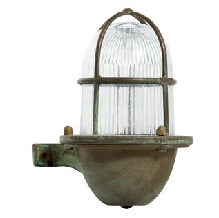 Santorini Outdoor Wall Light 181 Aged Copper