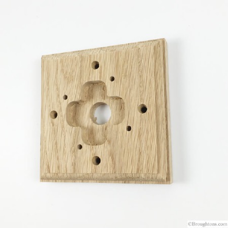 Wooden Mounting Pattress to suit Single Dome Switch
