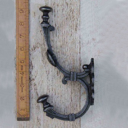 Regal Giant Decorative Hat & Coat Hook Waxed Iron