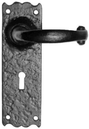 Kirkpatrick 2451 Door Handles Lock Plate Antique Black