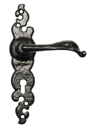 Kirkpatrick 2491 Door Handles Lock Plate Antique Black