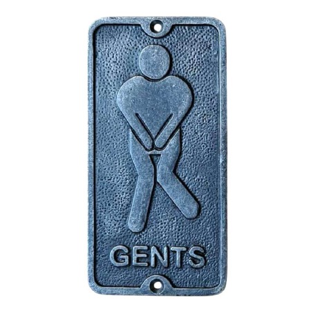 Gents Toilet Sign Cast Iron