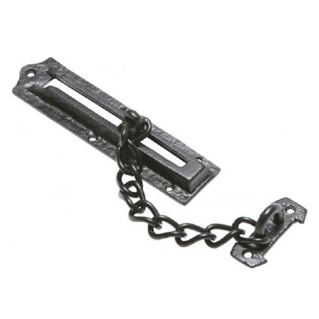 Kirkpatrick 2968 Plain Door Security Chain 6" Antique Black