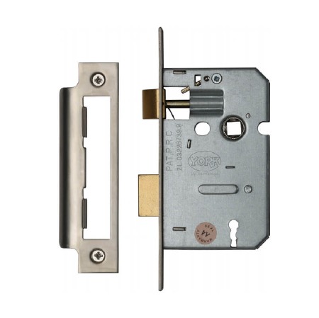 Heritage 3 Lever Sashlocks YKASL32 Satin Chrome 2.5"