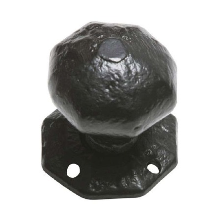 Kirkpatrick 3056 Octagonal Door Knobs 57mm Antique Black