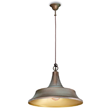 Atelier Pendant Light 3122 Aged Copper Brushed Brass 500mm