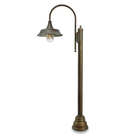 Atelier Small Lamp Post 3137 Aged Copper Clear Glass