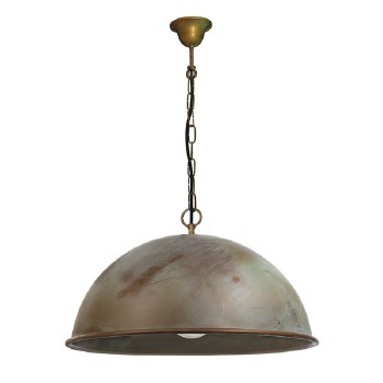 Milan Chain Porch Ceiling Pendant Light 500mm Aged Copper